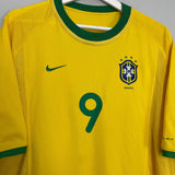 Shop 2000/02 BRAZIL RONALDO #9 HOME SHIRT (L) NIKE, classic football shirts, vintage football shirts & retro soccer jerseys at Cult Kits