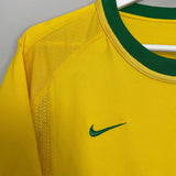 Shop 2000/02 BRAZIL RONALDO #9 HOME SHIRT (L) NIKE, classic football shirts, vintage football shirts & retro soccer jerseys at Cult Kits