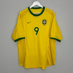 Shop 2000/02 BRAZIL RONALDO #9 HOME SHIRT (L) NIKE, classic football shirts, vintage football shirts & retro soccer jerseys at Cult Kits