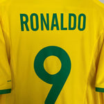 Shop 2000/02 BRAZIL RONALDO #9 HOME SHIRT (L) NIKE, classic football shirts, vintage football shirts & retro soccer jerseys at Cult Kits