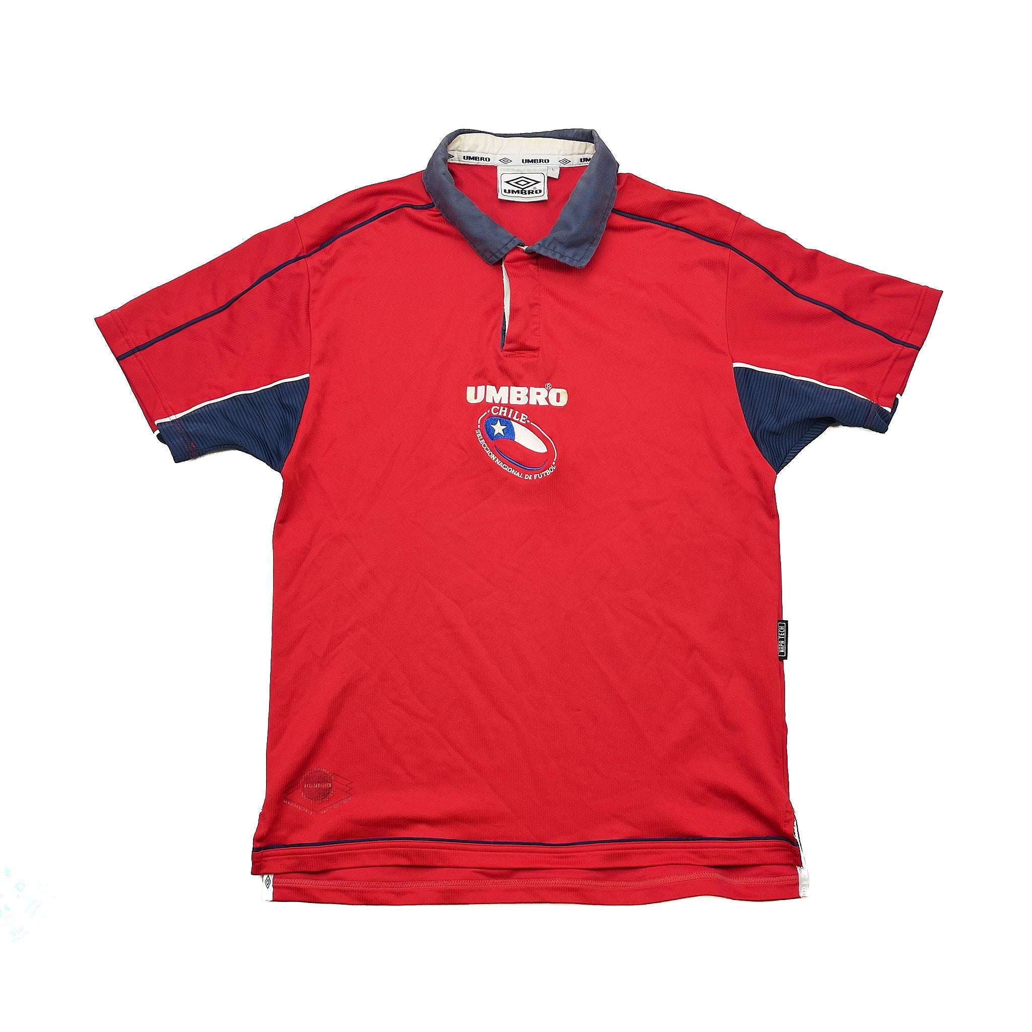 Buy 2000/02 Chile Home Shirt (L) Umbro ~ Free worldwide shipping available ~ Authentic Vintage Football Shirts from Cult Kits