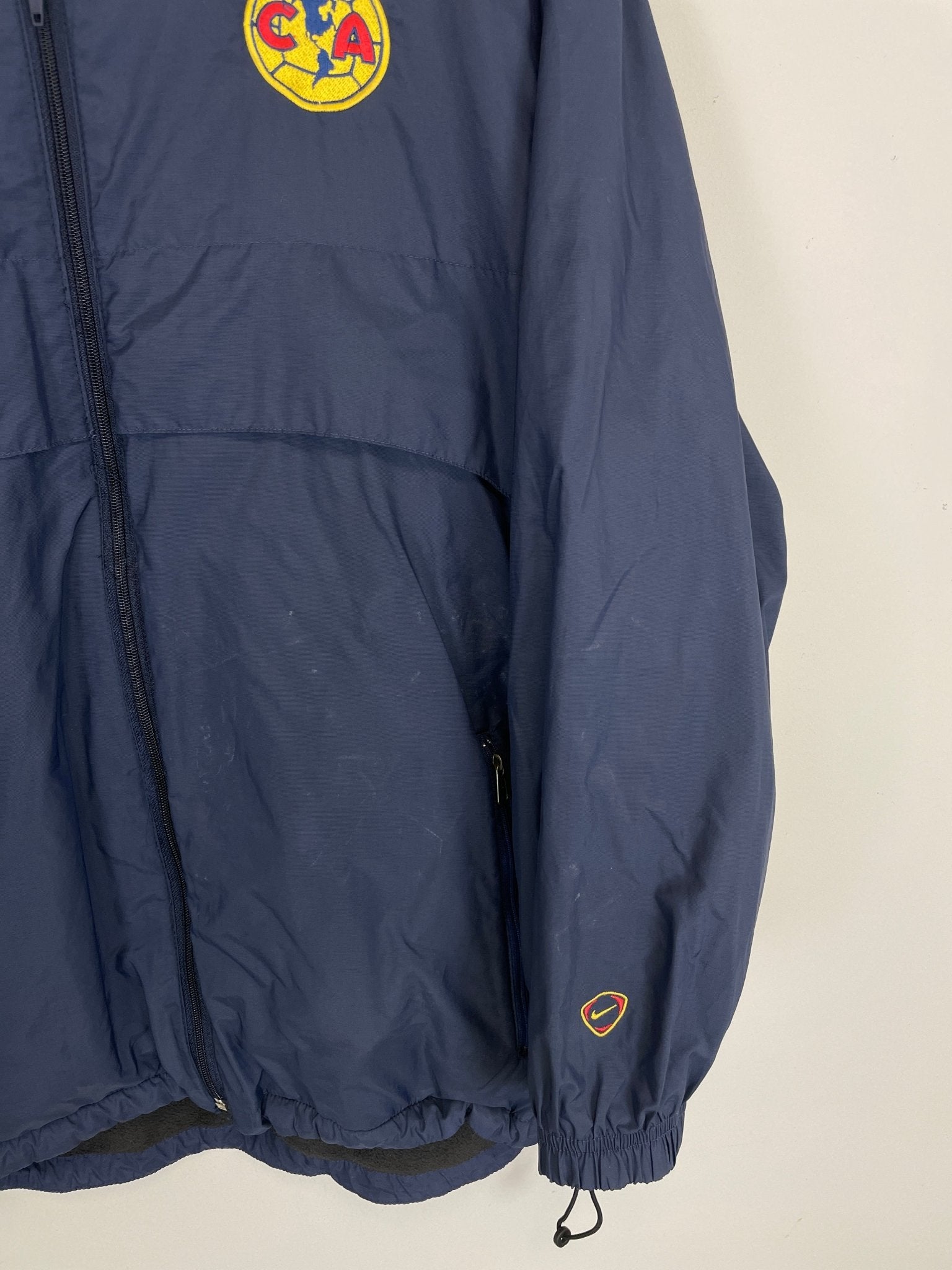 Shop 2000/02 CLUB AMERICA FLEECE LINED JACKET (S) NIKE, classic football shirts, vintage football shirts & retro soccer jerseys at Cult Kits