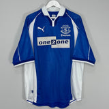 Shop 2000/02 EVERTON GASCOIGNE #18 HOME SHIRT (XL) PUMA, classic football shirts, vintage football shirts & retro soccer jerseys at Cult Kits