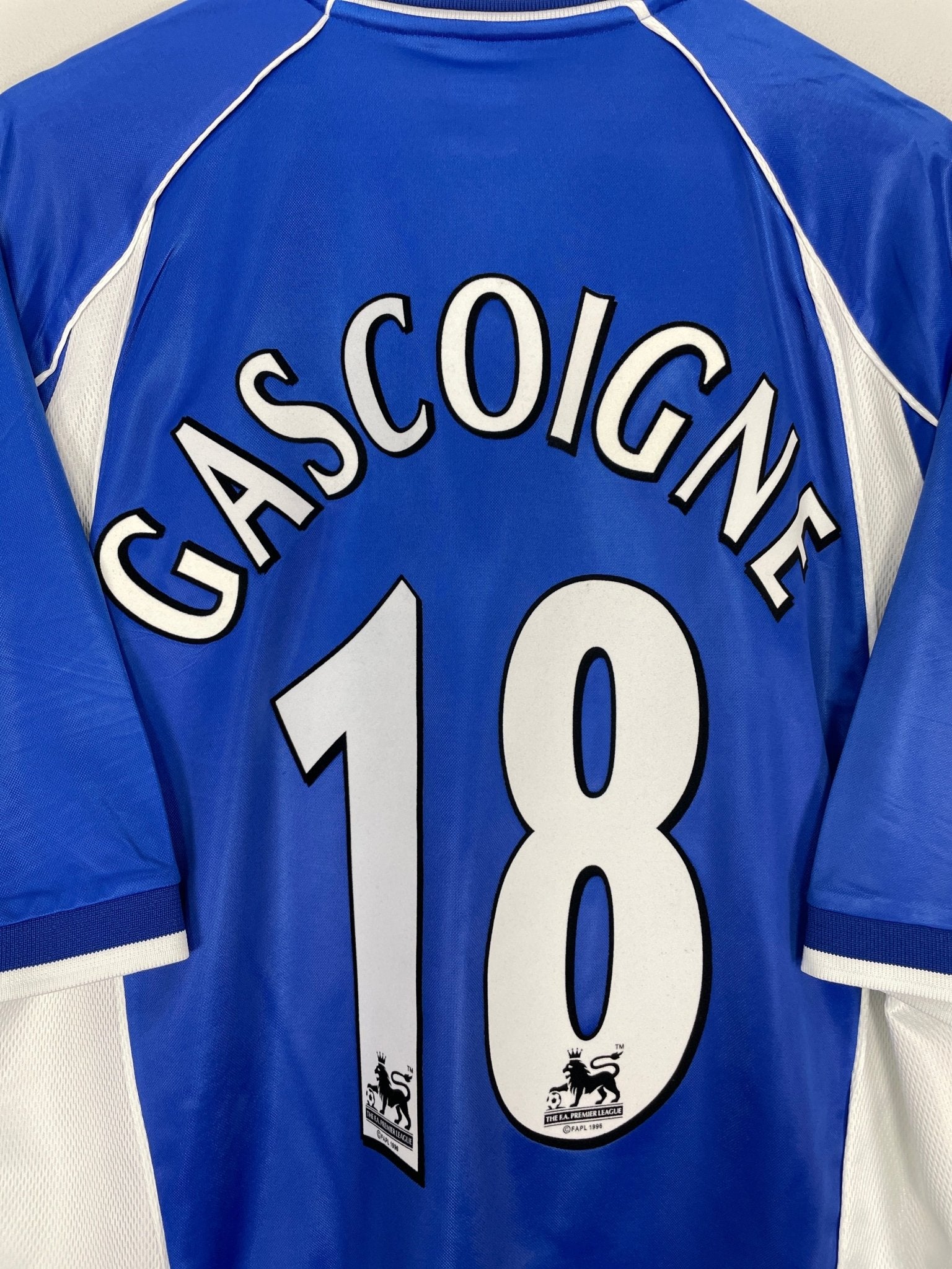 Shop 2000/02 EVERTON GASCOIGNE #18 HOME SHIRT (XL) PUMA, classic football shirts, vintage football shirts & retro soccer jerseys at Cult Kits