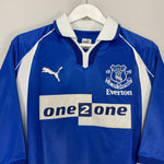 Shop 2000/02 EVERTON GASCOIGNE #18 HOME SHIRT (XL) PUMA, classic football shirts, vintage football shirts & retro soccer jerseys at Cult Kits