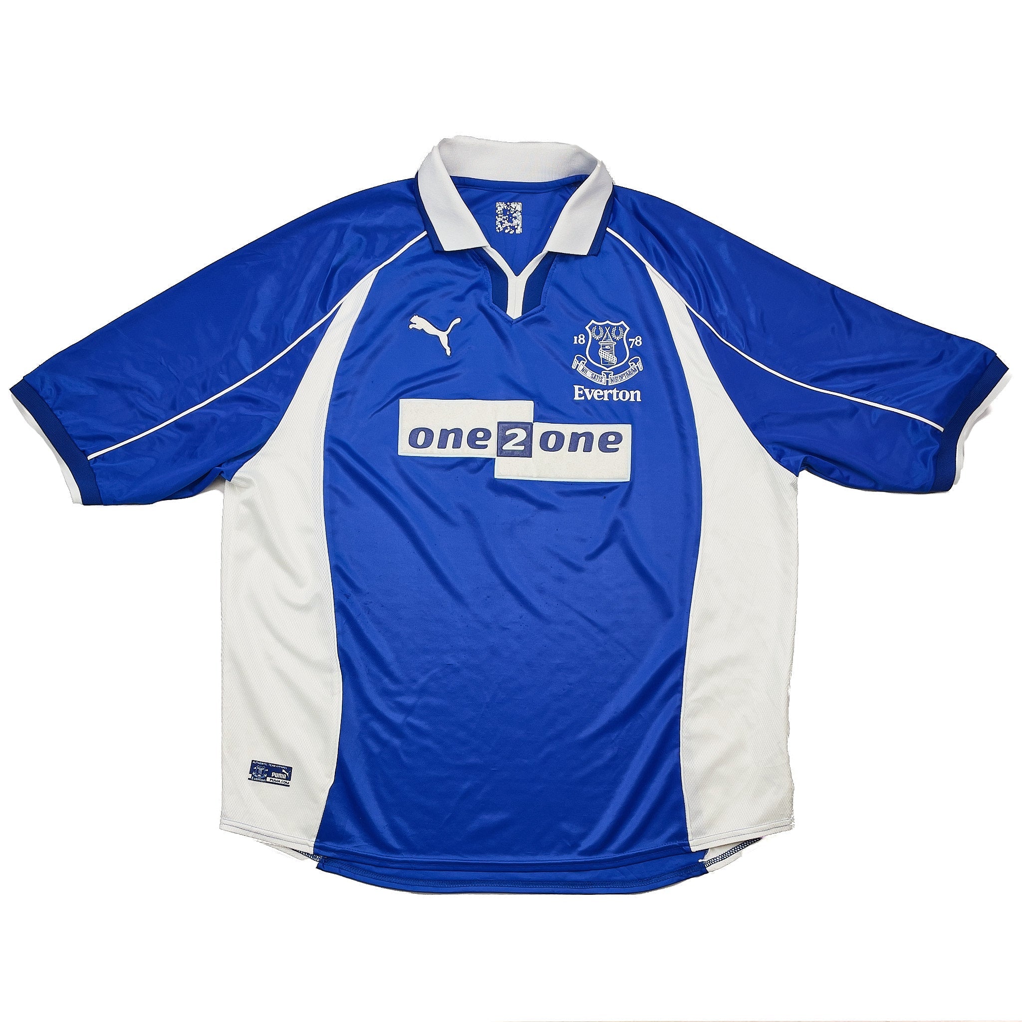 Buy 2000/02 Everton Pistone 3 Home Shirt (XL) Puma ~ Free worldwide shipping available ~ Authentic Vintage Football Shirts from Cult Kits