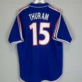 2000/02 FRANCE THURAM 15 HOME SHIRT (XL) ADIDAS - Cult Kits - XL - Buy Vintage Football Shirts, Authentic Retro Football Shirts For Sale, Classic Football Shirts & Soccer Jersey