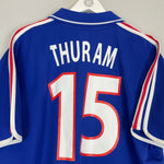 2000/02 FRANCE THURAM 15 HOME SHIRT (XL) ADIDAS - Cult Kits - XL - Buy Vintage Football Shirts, Authentic Retro Football Shirts For Sale, Classic Football Shirts & Soccer Jersey