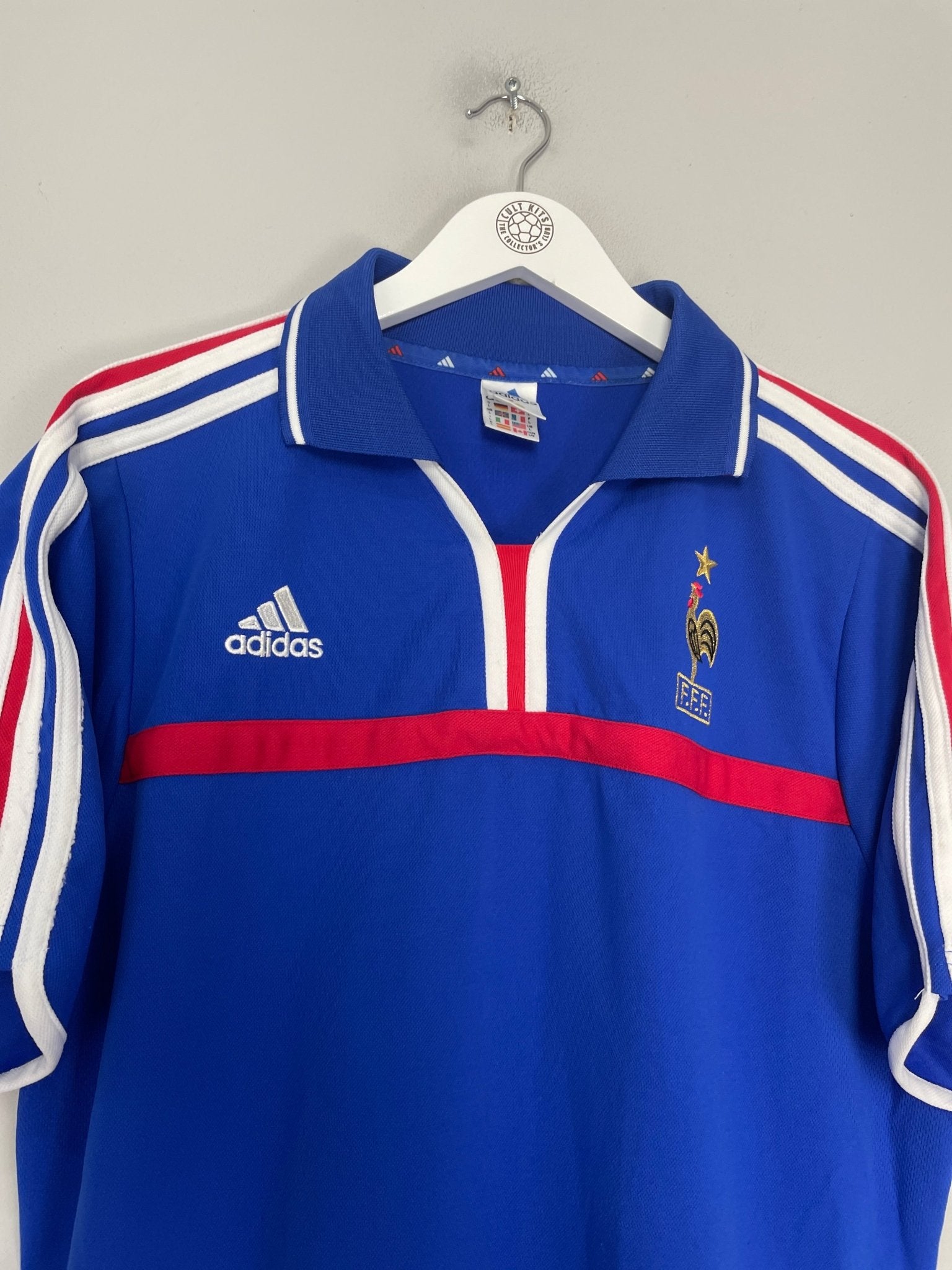 Shop 2000/02 FRANCE ZIDANE #10 HOME SHIRT (L) ADIDAS, classic football shirts, vintage football shirts & retro soccer jerseys at Cult Kits