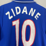 Shop 2000/02 FRANCE ZIDANE #10 HOME SHIRT (L) ADIDAS, classic football shirts, vintage football shirts & retro soccer jerseys at Cult Kits