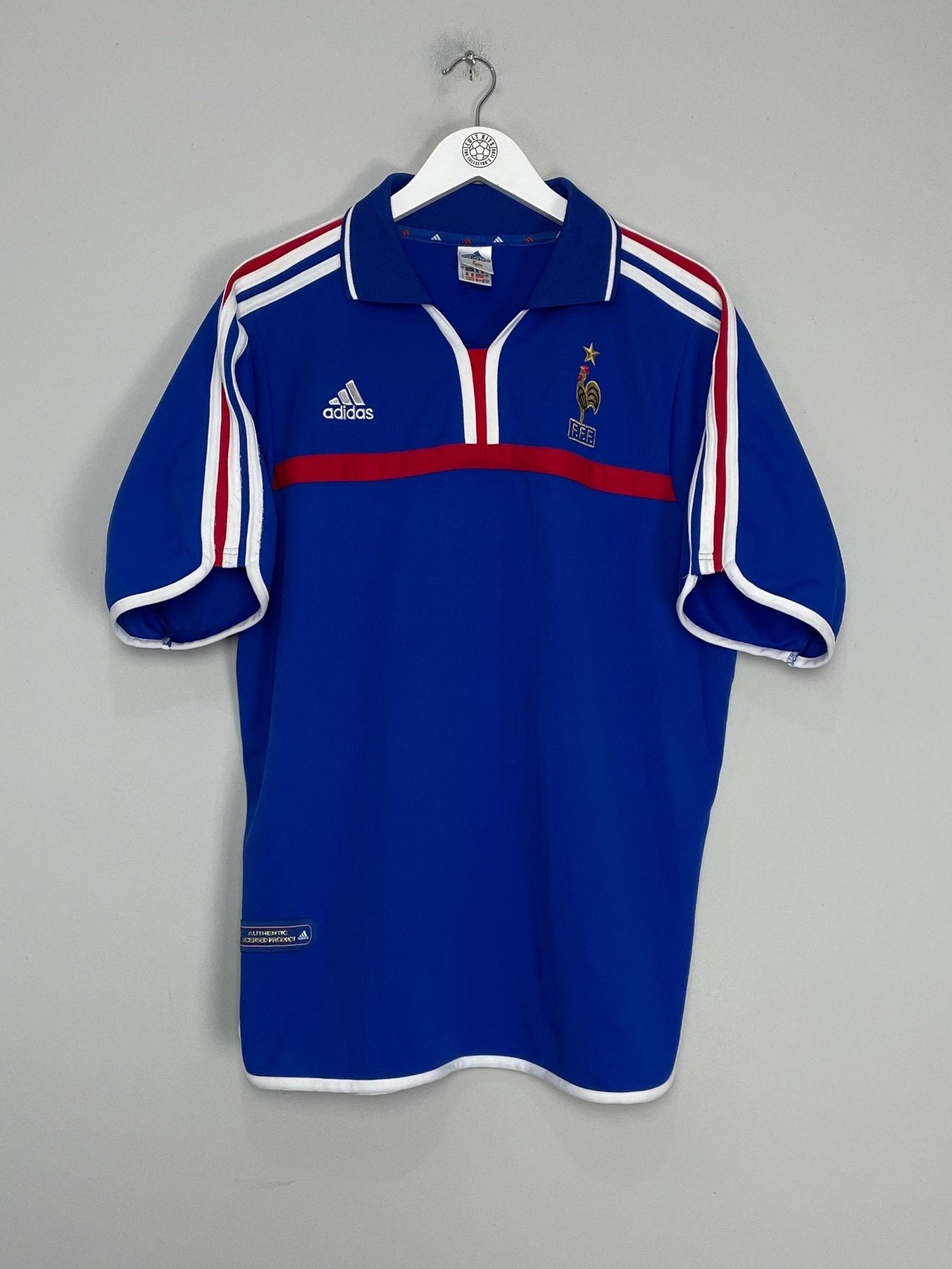 Shop 2000/02 FRANCE ZIDANE #10 HOME SHIRT (L) ADIDAS, classic football shirts, vintage football shirts & retro soccer jerseys at Cult Kits