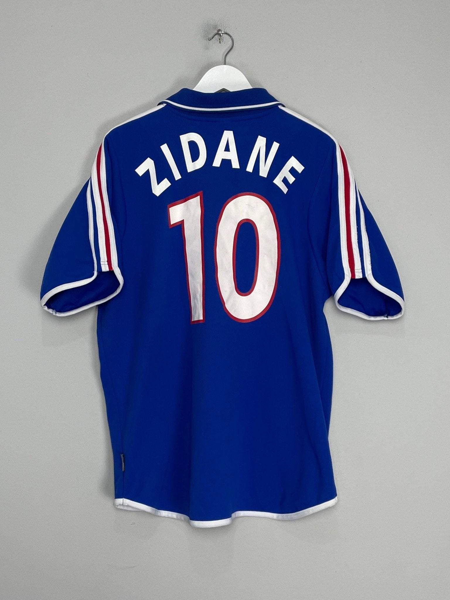 Shop 2000/02 FRANCE ZIDANE #10 HOME SHIRT (L) ADIDAS, classic football shirts, vintage football shirts & retro soccer jerseys at Cult Kits