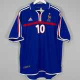 Shop 2000/02 FRANCE ZIDANE #10 HOME SHIRT (L) ADIDAS, classic football shirts, vintage football shirts & retro soccer jerseys at Cult Kits