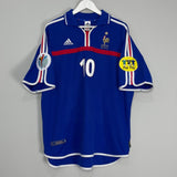 Shop 2000/02 FRANCE ZIDANE #10 HOME SHIRT (XXL) ADIDAS, classic football shirts, vintage football shirts & retro soccer jerseys at Cult Kits