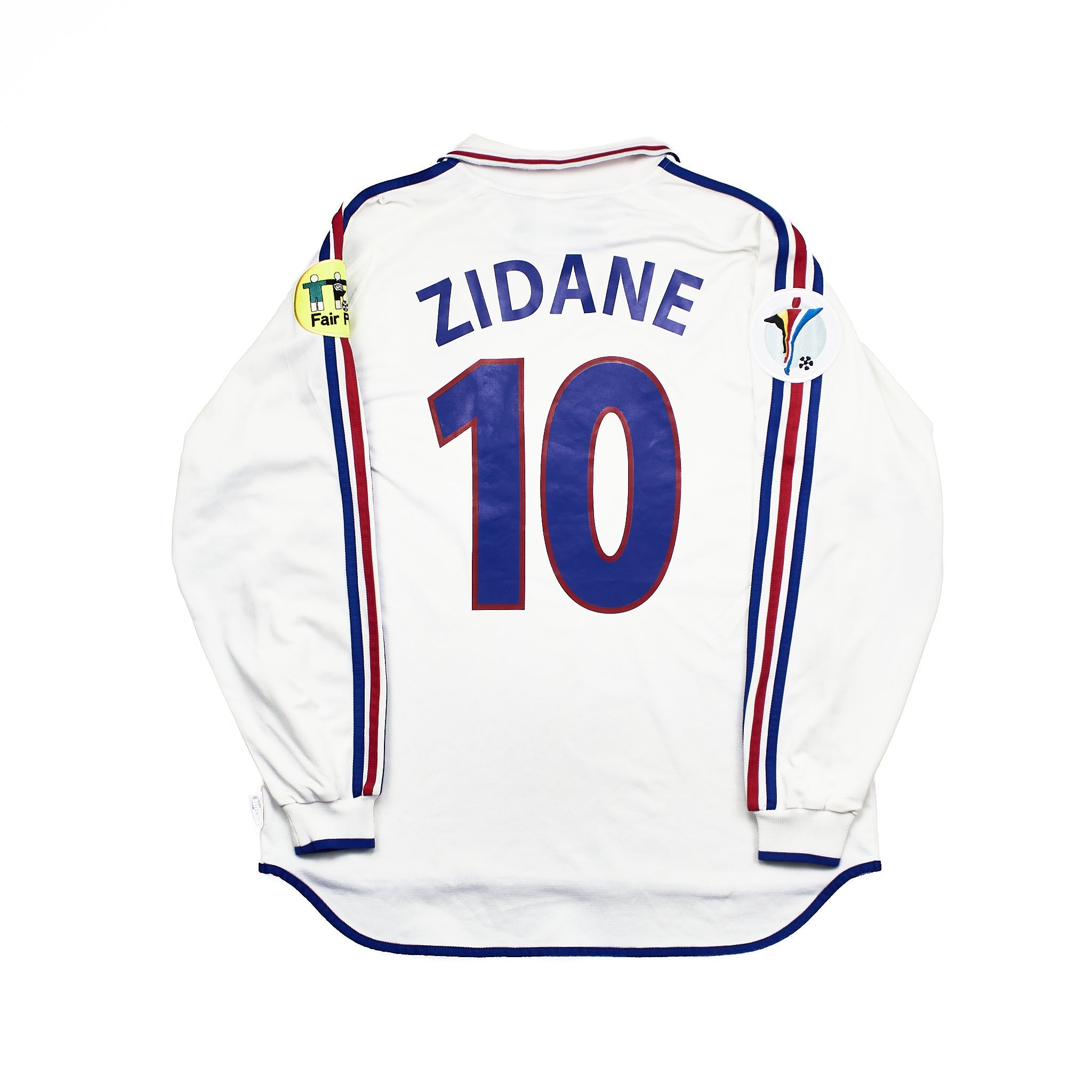 Buy 2000/02 France Zidane 10 L/S Away Shirt (XL) Adidas ~ Free worldwide shipping ~ Authentic Vintage Football Shirts from Cult Kits