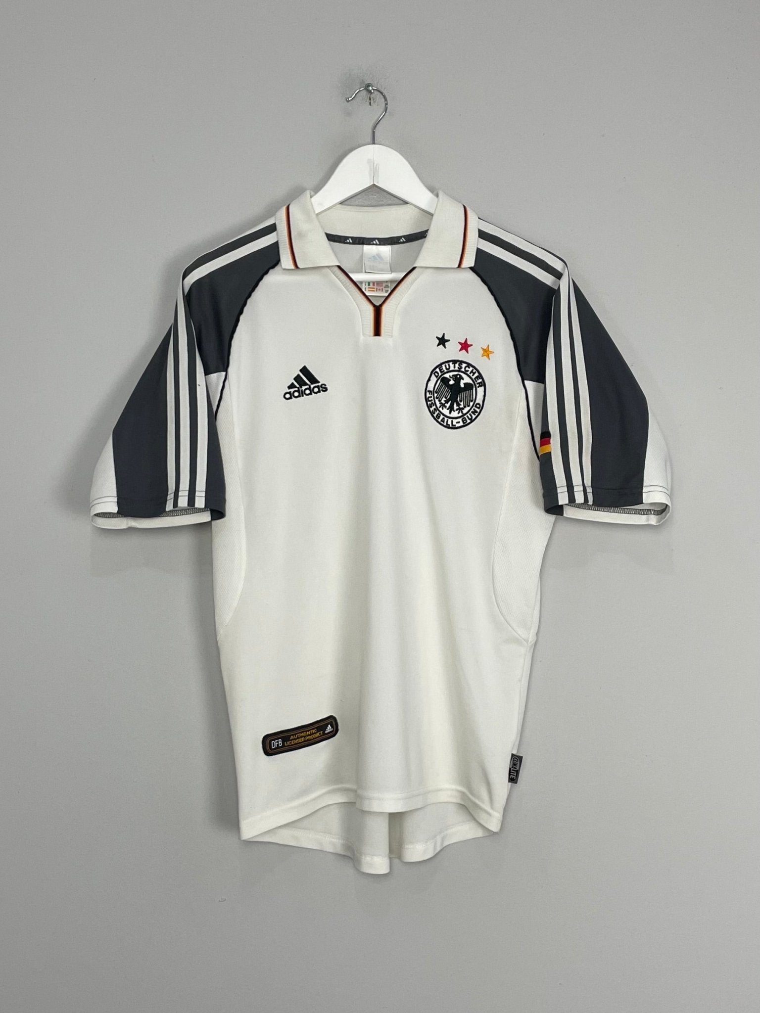 Shop 2000/02 GERMANY HOME SHIRT (S) ADIDAS, classic football shirts, vintage football shirts & retro soccer jerseys at Cult Kits