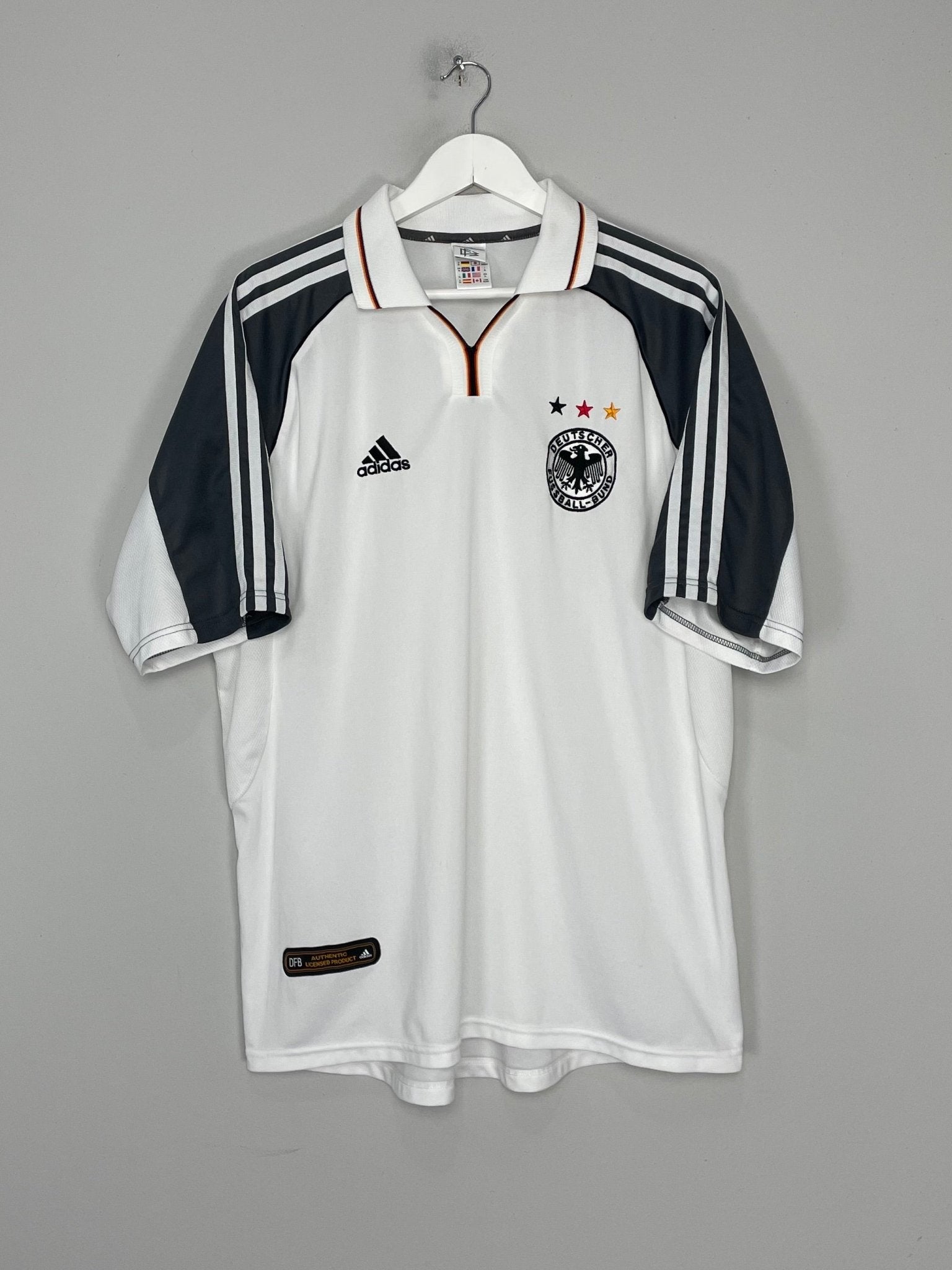 Shop 2000/02 GERMANY HOME SHIRT (XL) ADIDAS, classic football shirts, vintage football shirts & retro soccer jerseys at Cult Kits