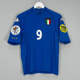 Shop 2000/02 ITALY INZAGHI #9 HOME SHIRT (M) KAPPA, classic football shirts, vintage football shirts & retro soccer jerseys at Cult Kits