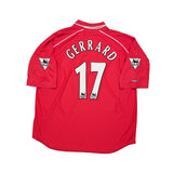 Buy 2000/02 Liverpool Gerrard 17 Home Shirt (XXL) Reebok ~ Free worldwide shipping ~ Authentic Vintage Football Shirts from Cult Kits