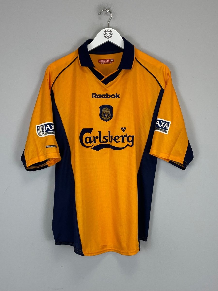 2000/02 LIVERPOOL HESKEY 8 AWAY SHIRT (L) REEBOK - Cult Kits - Large - Buy Vintage Football Shirts, Authentic Retro Football Shirts For Sale, Classic Football Shirts & Soccer Jersey
