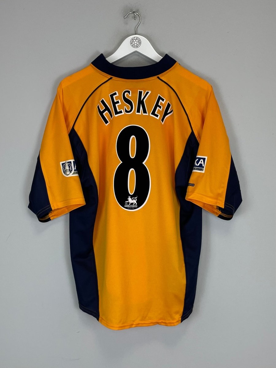 2000/02 LIVERPOOL HESKEY 8 AWAY SHIRT (L) REEBOK - Cult Kits - Large - Buy Vintage Football Shirts, Authentic Retro Football Shirts For Sale, Classic Football Shirts & Soccer Jersey