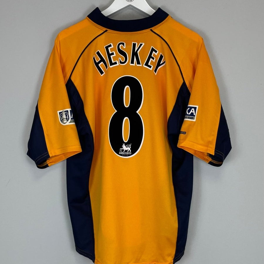 2000/02 LIVERPOOL HESKEY 8 AWAY SHIRT (L) REEBOK - Cult Kits - Large - Buy Vintage Football Shirts, Authentic Retro Football Shirts For Sale, Classic Football Shirts & Soccer Jersey