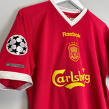 2000/02 LIVERPOOL LITMANEN 37 C/L HOME SHIRT (M) REEBOK - Cult Kits - Medium - Buy Vintage Football Shirts, Authentic Retro Football Shirts For Sale, Classic Football Shirts & Soccer Jersey