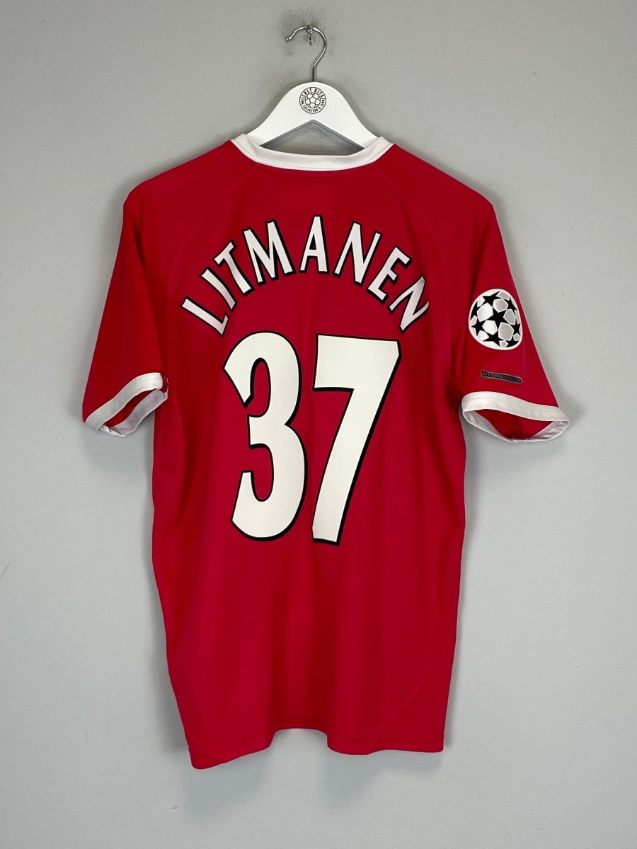 2000/02 LIVERPOOL LITMANEN 37 C/L HOME SHIRT (M) REEBOK - Cult Kits - Medium - Buy Vintage Football Shirts, Authentic Retro Football Shirts For Sale, Classic Football Shirts & Soccer Jersey