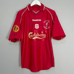Shop 2000/02 LIVERPOOL OWEN #10 HOME SHIRT (M) REEBOK, classic football shirts, vintage football shirts & retro soccer jerseys at Cult Kits