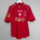 Shop 2000/02 LIVERPOOL OWEN #10 HOME SHIRT (M) REEBOK, classic football shirts, vintage football shirts & retro soccer jerseys at Cult Kits