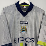 Shop 2000/02 MANCHESTER CITY AWAY SHIRT (XXL) LE COQ, classic football shirts, vintage football shirts & retro soccer jerseys at Cult Kits