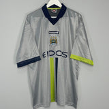 Shop 2000/02 MANCHESTER CITY AWAY SHIRT (XXL) LE COQ, classic football shirts, vintage football shirts & retro soccer jerseys at Cult Kits