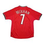 Buy 2000/02 Manchester United Beckham 7 Home Shirt (M) Umbro ~ Free worldwide shipping ~ Authentic Vintage Football Shirts from Cult Kits