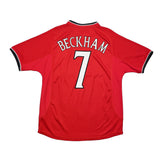Buy 2000/02 Manchester United Beckham 7 Home Shirt (M) Umbro ~ Free worldwide shipping ~ Authentic Vintage Football Shirts from Cult Kits