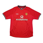 Buy 2000/02 Manchester United Beckham 7 Home Shirt (M) Umbro ~ Free worldwide shipping ~ Authentic Vintage Football Shirts from Cult Kits