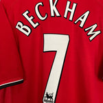 Shop 2000/02 MANCHESTER UNITED BECKHAM #7 HOME SHIRT (XL) UMBRO, classic football shirts, vintage football shirts & retro soccer jerseys at Cult Kits