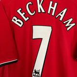 Shop 2000/02 MANCHESTER UNITED BECKHAM #7 HOME SHIRT (XL) UMBRO, classic football shirts, vintage football shirts & retro soccer jerseys at Cult Kits