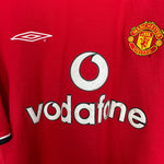 Shop 2000/02 MANCHESTER UNITED BECKHAM #7 HOME SHIRT (XL) UMBRO, classic football shirts, vintage football shirts & retro soccer jerseys at Cult Kits