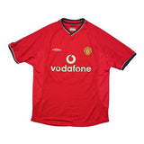 Buy 2000/02 Manchester United Yorke 19 Home Shirt (M) Umbro ~ Free worldwide shipping available ~ Authentic Vintage Football Shirts from Cult Kits
