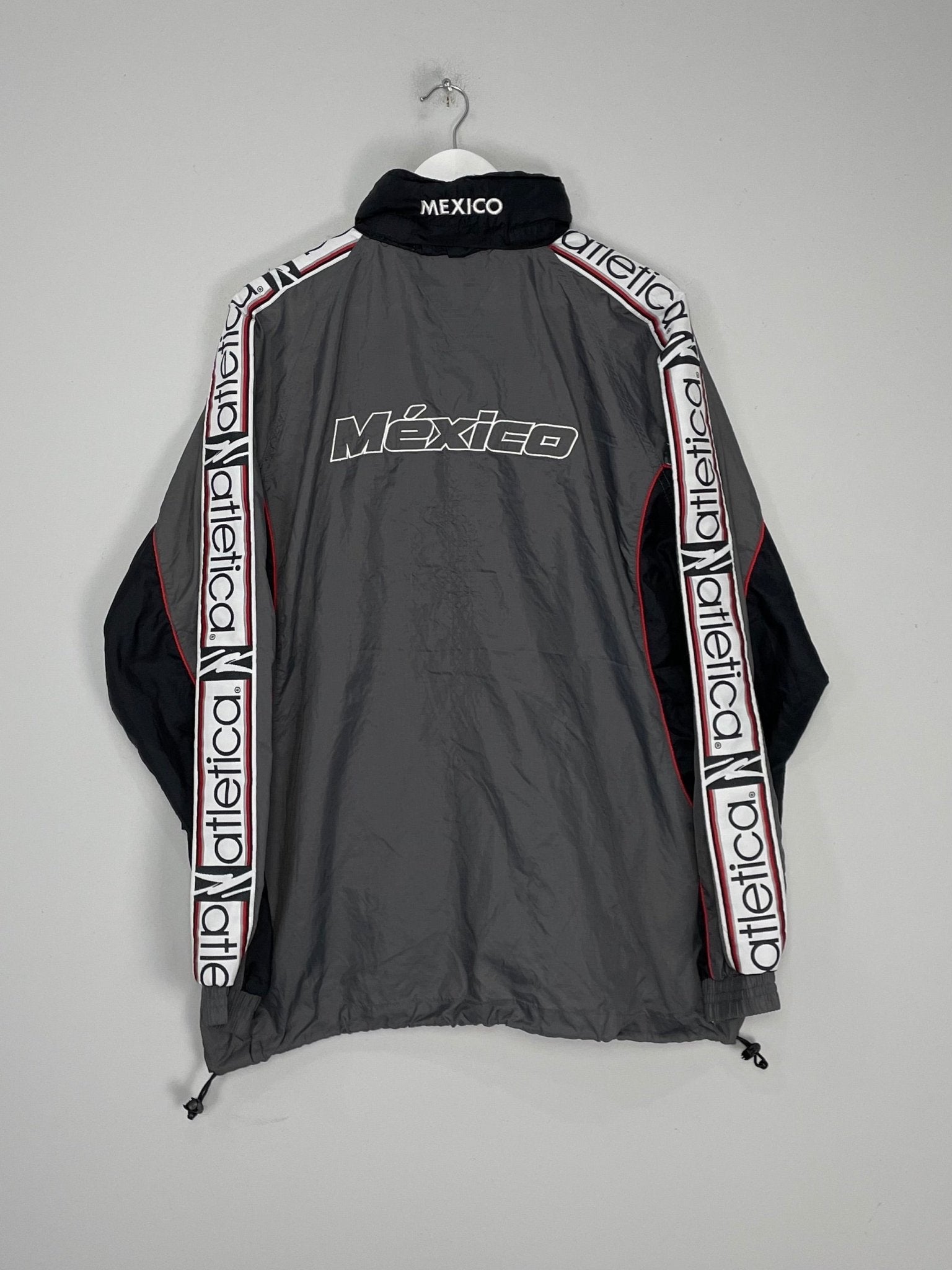 Shop 2000/02 MEXICO 1/4 ZIP WINDBREAKER (XL) ATLETICA, classic football shirts, vintage football shirts & retro soccer jerseys at Cult Kits