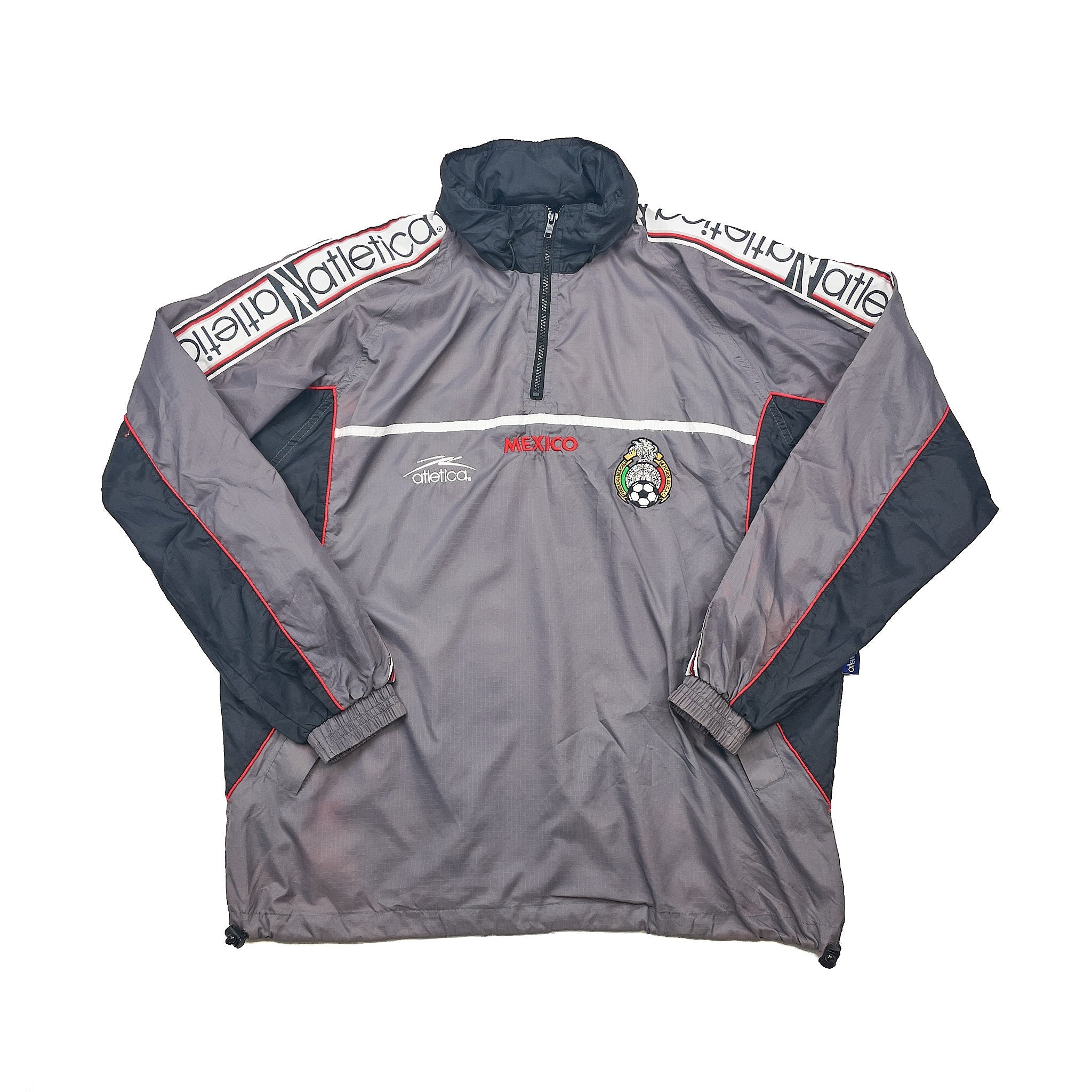 Buy 2000/02 Mexico 1/4 Zip Windbreaker (XL) Atletica ~ Free worldwide shipping available ~ Authentic Vintage Football Shirts from Cult Kits