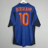 Shop 2000/02 NETHERLANDS BERGKAMP #10 AWAY SHIRT (XL) NIKE, classic football shirts, vintage football shirts & retro soccer jerseys at Cult Kits