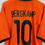 Shop 2000/02 NETHERLANDS BERGKAMP #10 *BNWT* HOME SHIRT (XL) NIKE, classic football shirts, vintage football shirts & retro soccer jerseys at Cult Kits