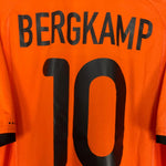 Shop 2000/02 NETHERLANDS BERGKAMP #10 HOME SHIRT (L) NIKE, classic football shirts, vintage football shirts & retro soccer jerseys at Cult Kits