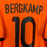 Shop 2000/02 NETHERLANDS BERGKAMP #10 HOME SHIRT (L) NIKE, classic football shirts, vintage football shirts & retro soccer jerseys at Cult Kits