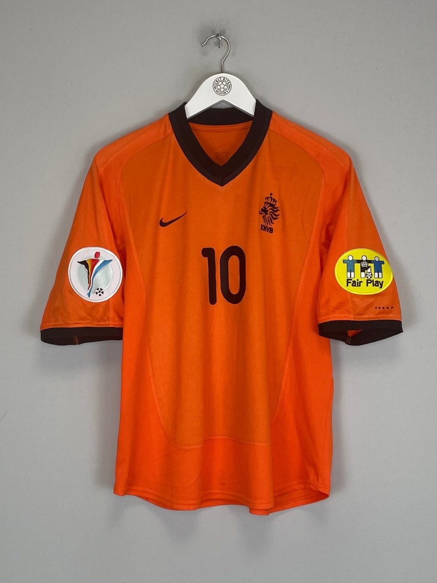 2000/02 NETHERLANDS BERGKAMP 10 HOME SHIRT (M) NIKE - Cult Kits - Medium - Buy Vintage Football Shirts, Authentic Retro Football Shirts For Sale, Classic Football Shirts & Soccer Jersey