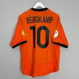 Shop 2000/02 NETHERLANDS BERGKAMP #10 HOME SHIRT (M) NIKE, classic football shirts, vintage football shirts & retro soccer jerseys at Cult Kits