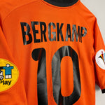 Shop 2000/02 NETHERLANDS BERGKAMP #10 HOME SHIRT (XL) NIKE, classic football shirts, vintage football shirts & retro soccer jerseys at Cult Kits