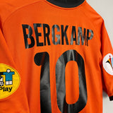 Shop 2000/02 NETHERLANDS BERGKAMP #10 HOME SHIRT (XL) NIKE, classic football shirts, vintage football shirts & retro soccer jerseys at Cult Kits