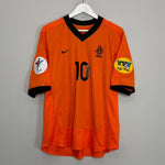 Shop 2000/02 NETHERLANDS BERGKAMP #10 HOME SHIRT (XL) NIKE, classic football shirts, vintage football shirts & retro soccer jerseys at Cult Kits